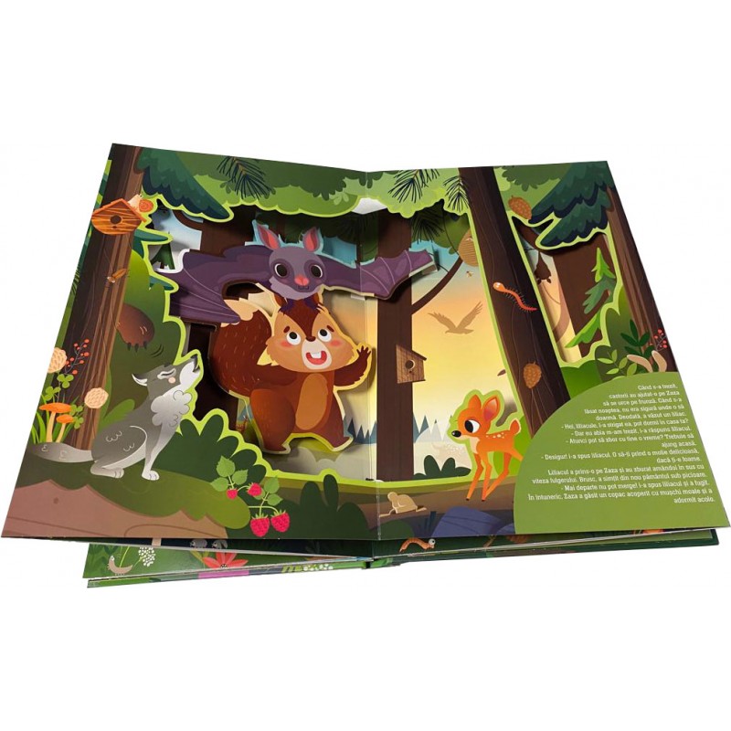 O lume minunată - Aventuri în pădure - Zaza - veverița descoperă pădurea – Carte pentru copii