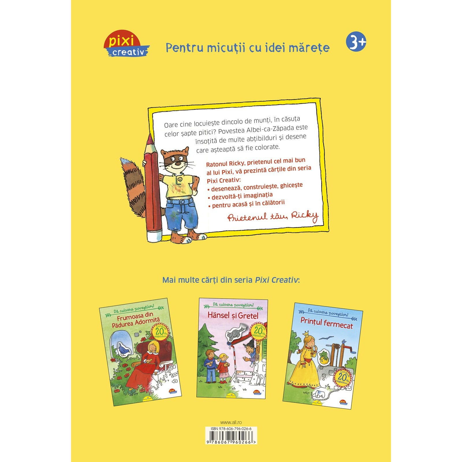 Pixi Creativ. Alba ca zapada – Carte pentru copii