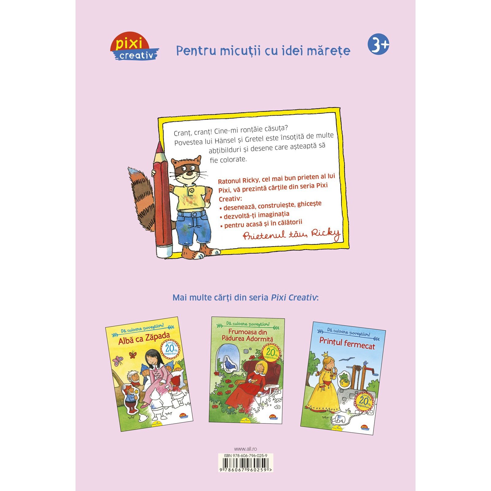 Pixi Creativ. Hansel si Gretel – Carte pentru copii