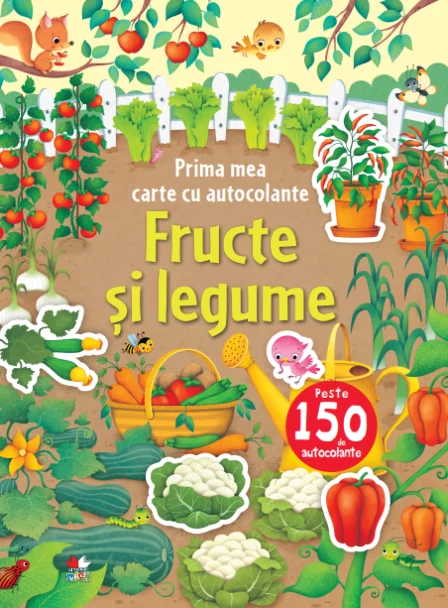 Prima mea carte cu autocolante. Fructe și legume – Carte pentru copii