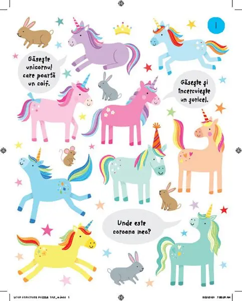 Prima mea carte de activitati cu unicorni (Usborne) – Carte pentru copii