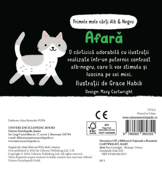 Primele mele carti Alb&Negru - Afara (Usborne)