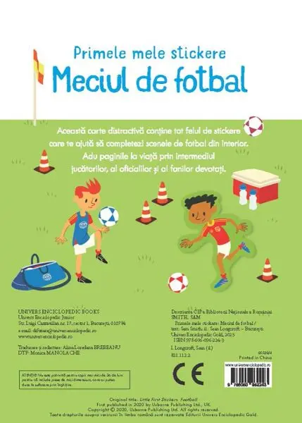 Primele mele stickere: Meciul de fotbal (Usborne) – Carte pentru copii
