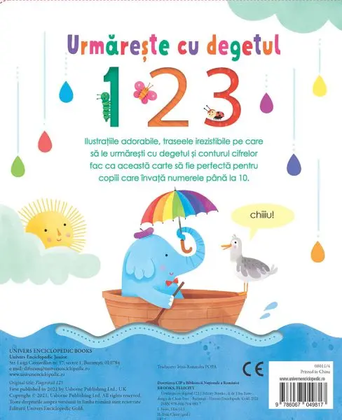 Urmareste cu degetul 123 (Usborne) – Carte pentru copii