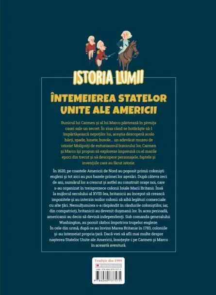 Volumul 34. Istoria lumii. Intemeierea Statelor Unite ale Americii – Carte pentru copii