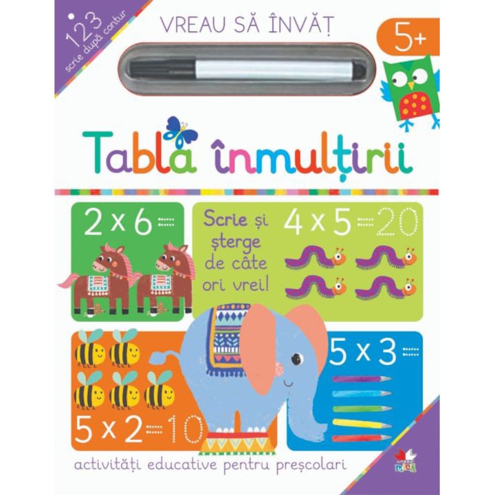 Vreau să învăț. Tabla înmulțirii – Carte pentru copii