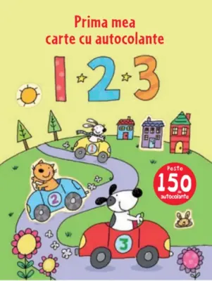 1 2 3. Prima mea carte cu autocolante – Carte pentru copii