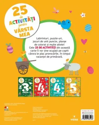 25 de activitati pentru varsta mea. 5 ani. Vanatoarea de oua