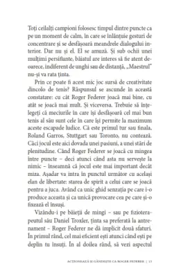 Acționează și gândește ca Roger Federer. Elegant, calm, concentrat, organizat, echilibrat, riguros, simpatic — Mathieu Aeschmann