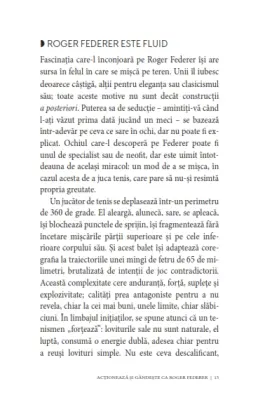 Acționează și gândește ca Roger Federer. Elegant, calm, concentrat, organizat, echilibrat, riguros, simpatic — Mathieu Aeschmann