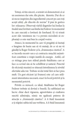 Acționează și gândește ca Roger Federer. Elegant, calm, concentrat, organizat, echilibrat, riguros, simpatic — Mathieu Aeschmann