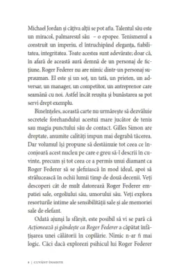 Acționează și gândește ca Roger Federer. Elegant, calm, concentrat, organizat, echilibrat, riguros, simpatic — Mathieu Aeschmann
