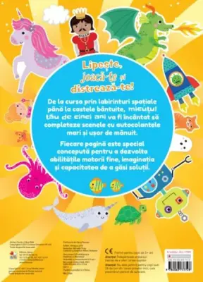 Activitati cu autocolante la 5 ani