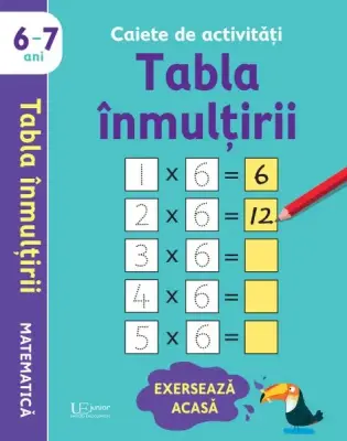 Caiete de activitati. Tabla inmultirii 6-7 ani (Usborne) – Carte pentru copii