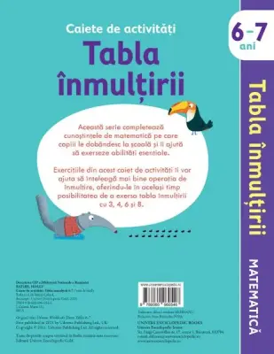 Caiete de activitati. Tabla inmultirii 6-7 ani (Usborne) – Carte pentru copii