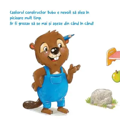 Castorul Bubu construieste un scaun — Nadine Reitz