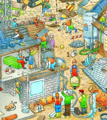 Cauta si gaseste! Pe santier — Joachim Krause