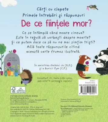 De ce fiintele mor? (Usborne) — Usborne Books