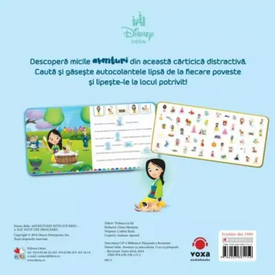 Disney Bebe. Aventuri cu autocolante. O zi cu printesele