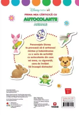 Disney Bebe. Prima mea carticica cu autocolante. Animale