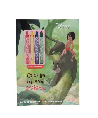 Disney. Coloram cu eroii preferati (contine 4 creioane cerate)