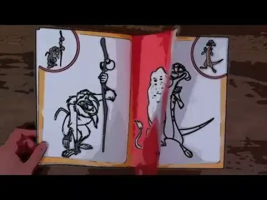 Disney. Regele leu. Desene de poveste. Carte cu autocolante