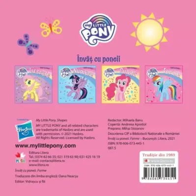 My Little Pony. Invat cu poneii. Forme – Carte pentru copii