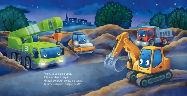 Noapte buna, micutule excavator! — Natalie Mendes