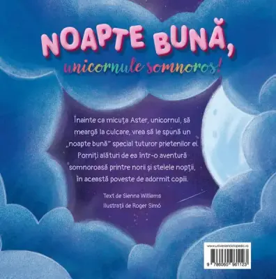 Noapte buna, unicornule somnoros! – Carte pentru copii