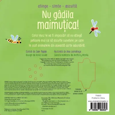 NU gadila maimutica! (Usborne) - carte senzoriala
