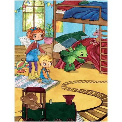 Paffi - puiul de dragon și pisoiul