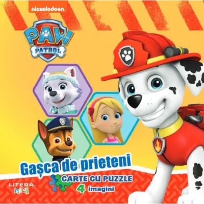Patrula catelusilor. Gasca de prieteni. Carte cu puzzle