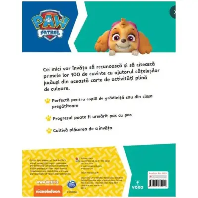 Patrula catelusilor. Ma joc si invat sa citesc. Primele 100 de cuvinte – Carte pentru copii