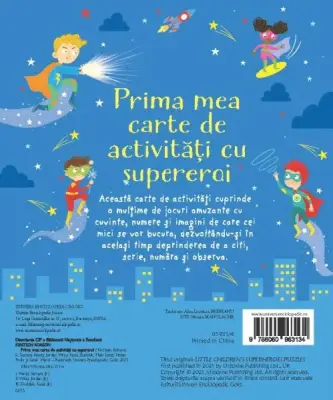 Prima mea carte de activitati cu supereroi (Usborne)