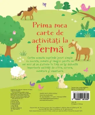 Prima mea carte de activitati la ferma (Usborne) — Usborne Books