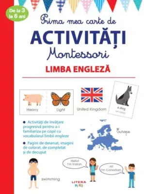 Prima mea carte de activitati Montessori. Limba engleza – Carte pentru copii