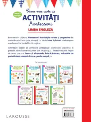 Prima mea carte de activitati Montessori. Limba engleza