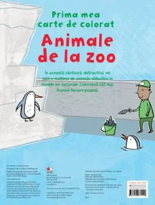 Prima mea carte de colorat. Animale de la zoo – Carte pentru copii