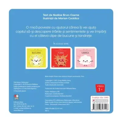 Prima mea carticica despre sentimente: Frica – Carte pentru copii