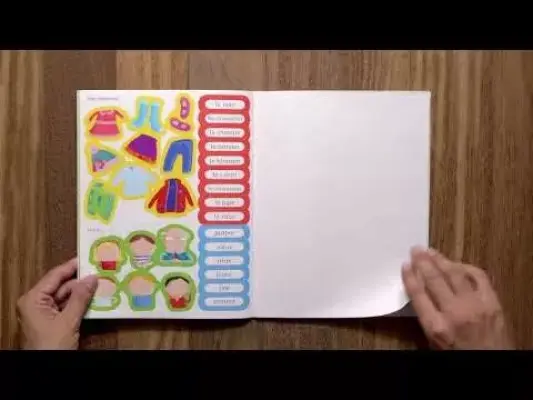 Primele mele 100 de cuvinte în limba franceză. Carte cu autocolante
