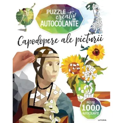 Puzzle creativ din autocolante. Capodopere ale picturii