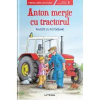 Anton Merge Cu Tractorul. Poveste Cu Pictograme. Nivelul 1