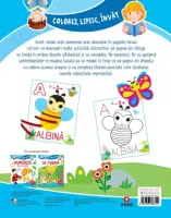 Colorez, lipesc, invat. Literele – Carte pentru copii