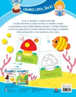 Colorez, lipesc, invat. Numerele de la 1 la 10 – Carte pentru copii