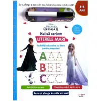 Disney. Regatul de gheata II. Scrie si sterge. Hai sa scriem literele mari – Carte pentru copii