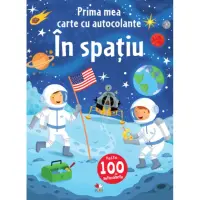 Prima mea carte cu autocolante. In spatiu