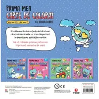 Prima mea carte de colorat cu autocolante. Vacanta de vara – Carte pentru copii