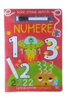 Scrie, sterge, repeta! Numere. Carte de activitati reutilizabila – Carte pentru copii